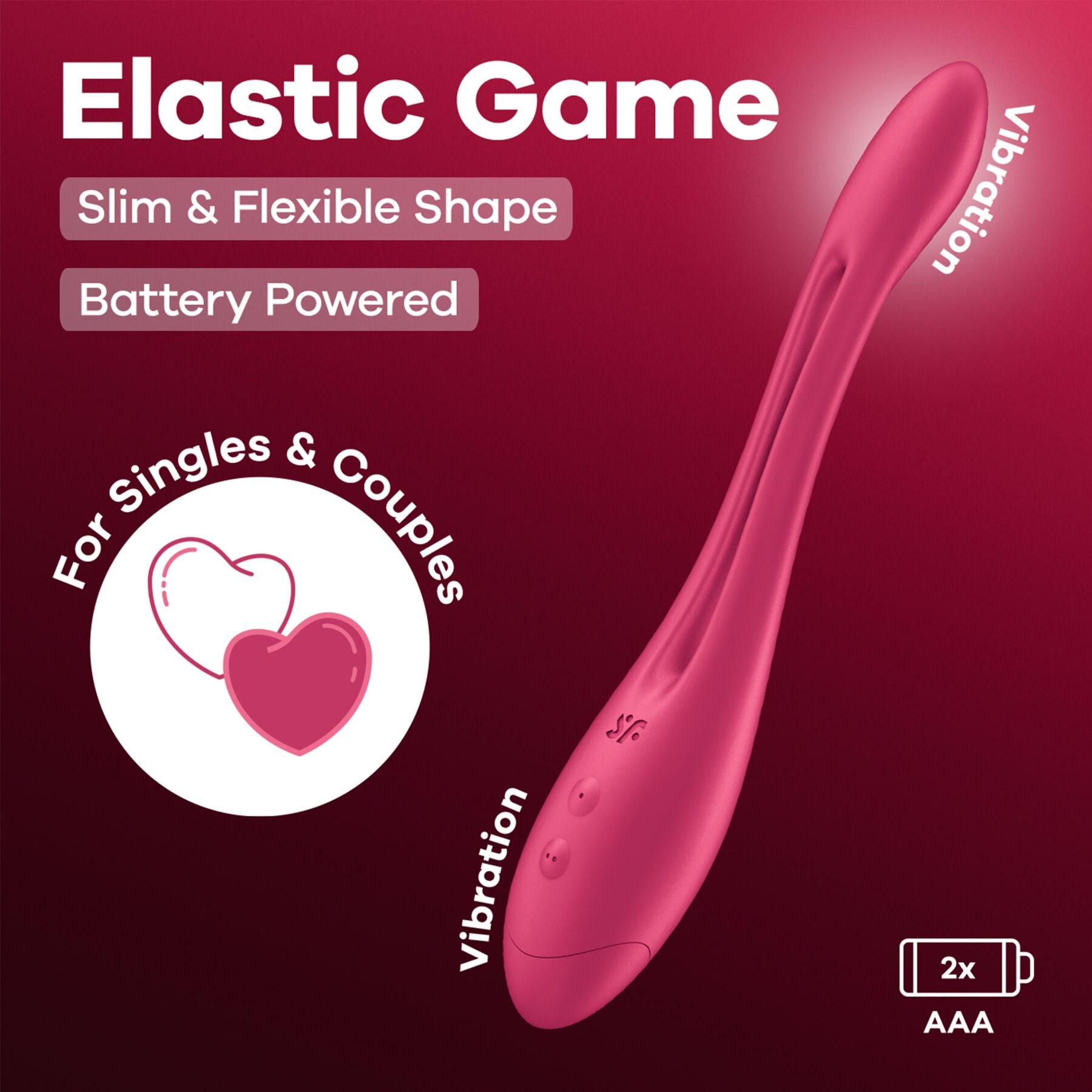 Универсальный гибкий вибратор для пар Satisfyer Elastic Game Battery Series - превью 6