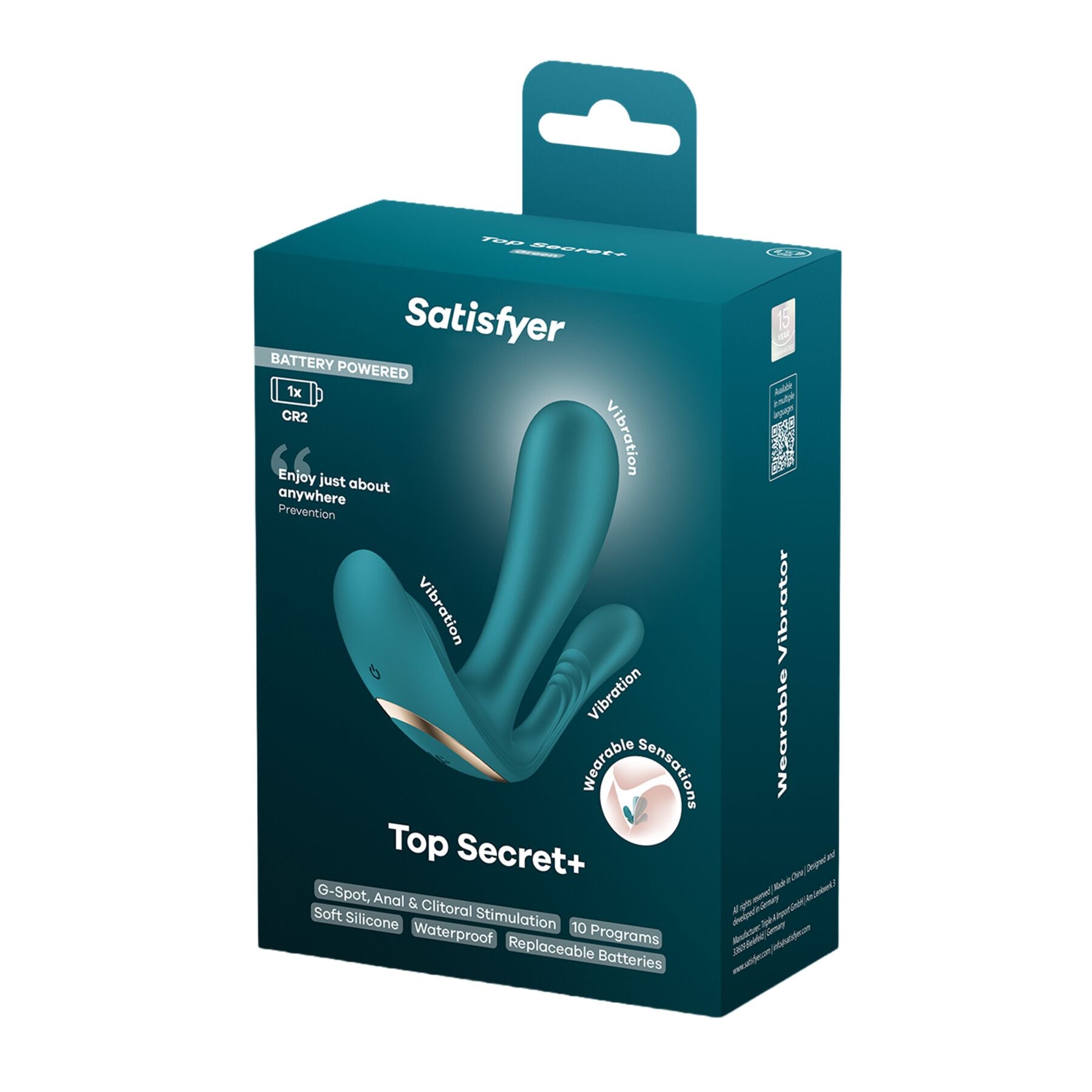 Двойной смарт-вибратор в трусики Satisfyer Top Secret+ Battery Series - превью 7