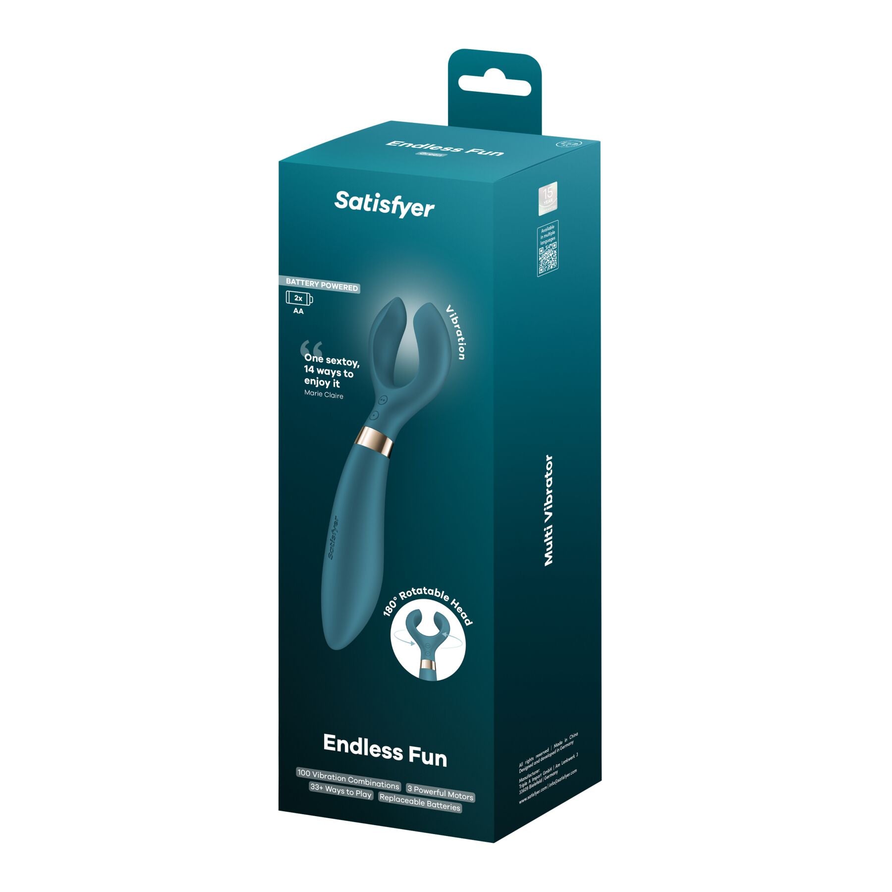 Вибратор для пар Satisfyer Endless Fun Battery Series, три мотора, многофункциональный - превью 7