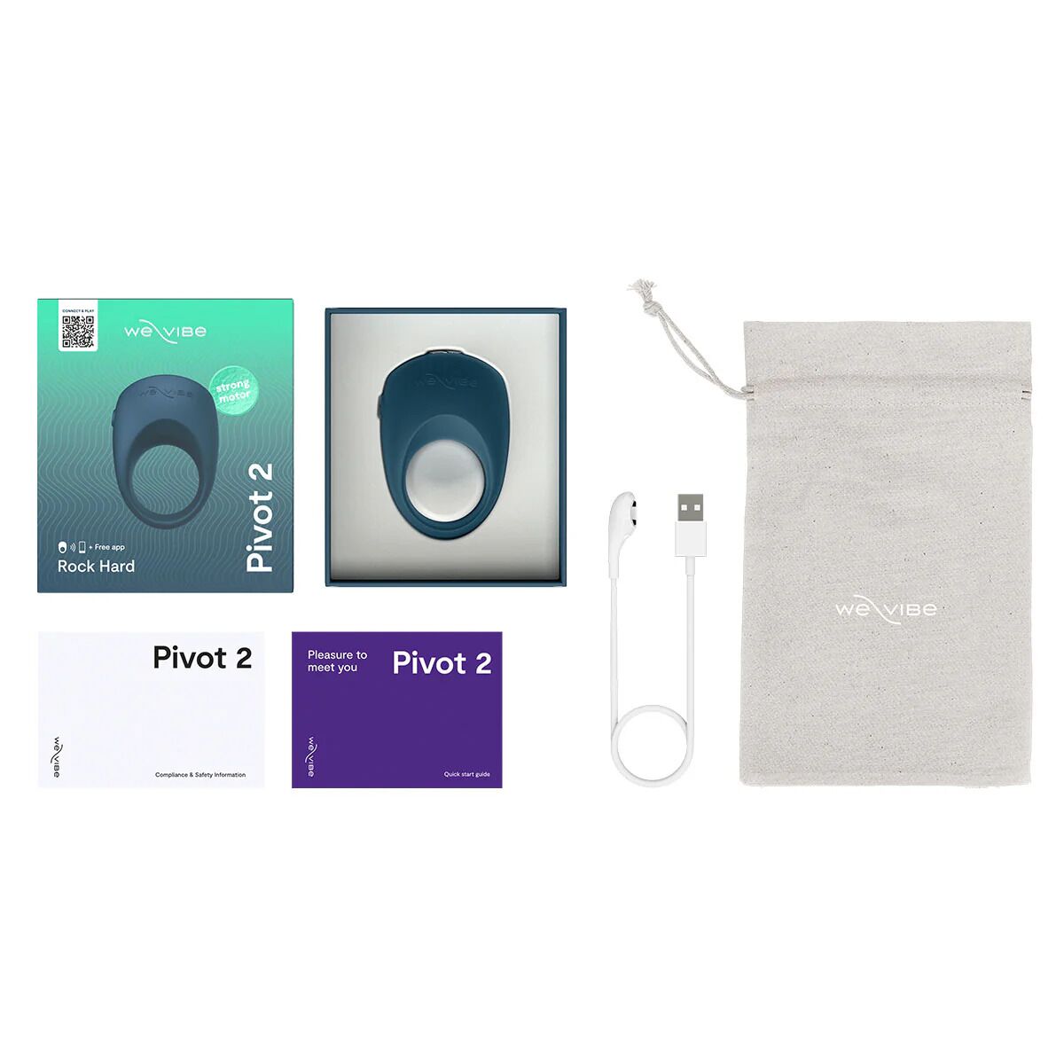Эрекционное смарт-виброкольцо We-Vibe Pivot 2  - превью 11