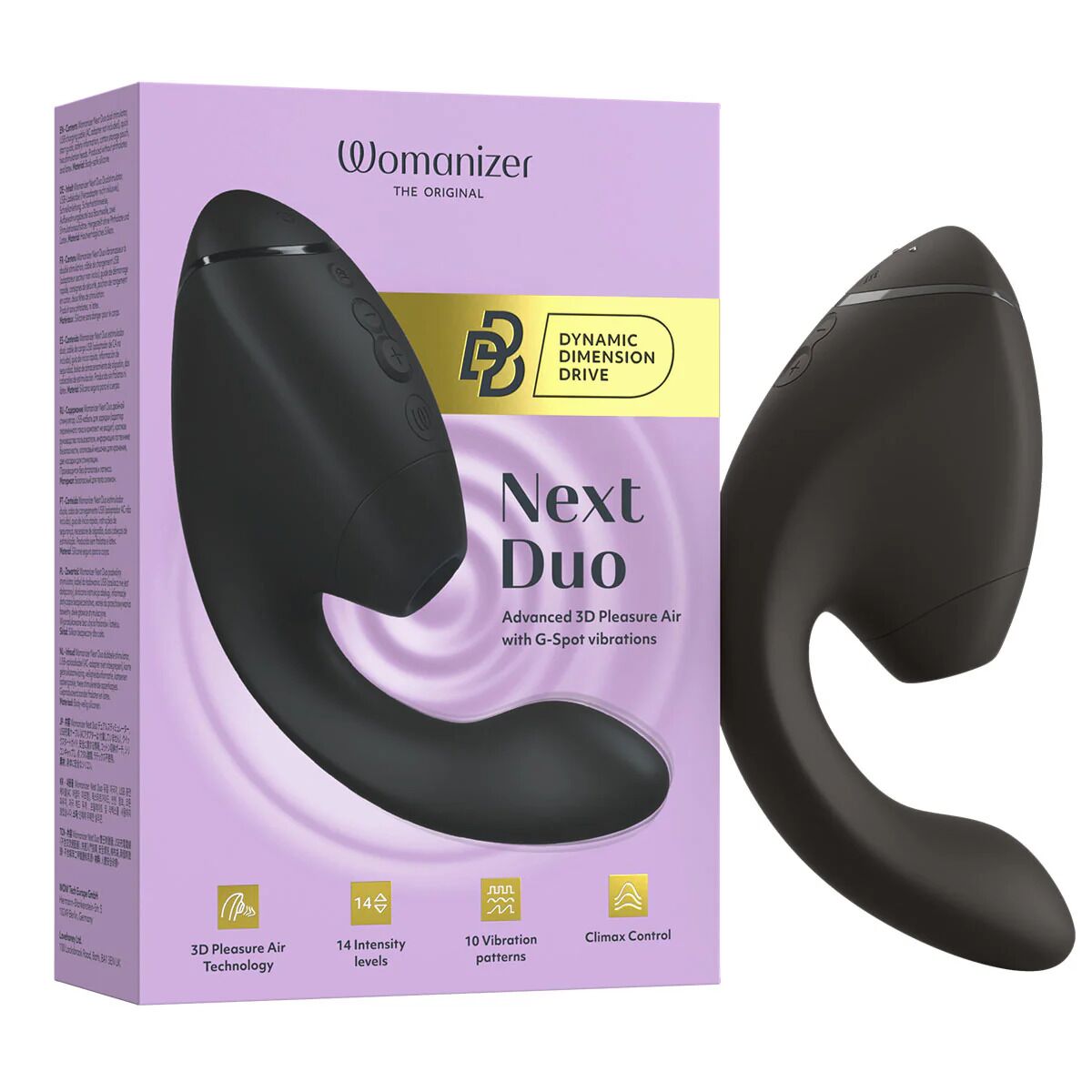 Двойной вакуумный клиторальный стимулятор с вибрацией Womanizer Next Duo - превью 8