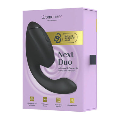 Двойной вакуумный клиторальный стимулятор с вибрацией Womanizer Next Duo - фото 9