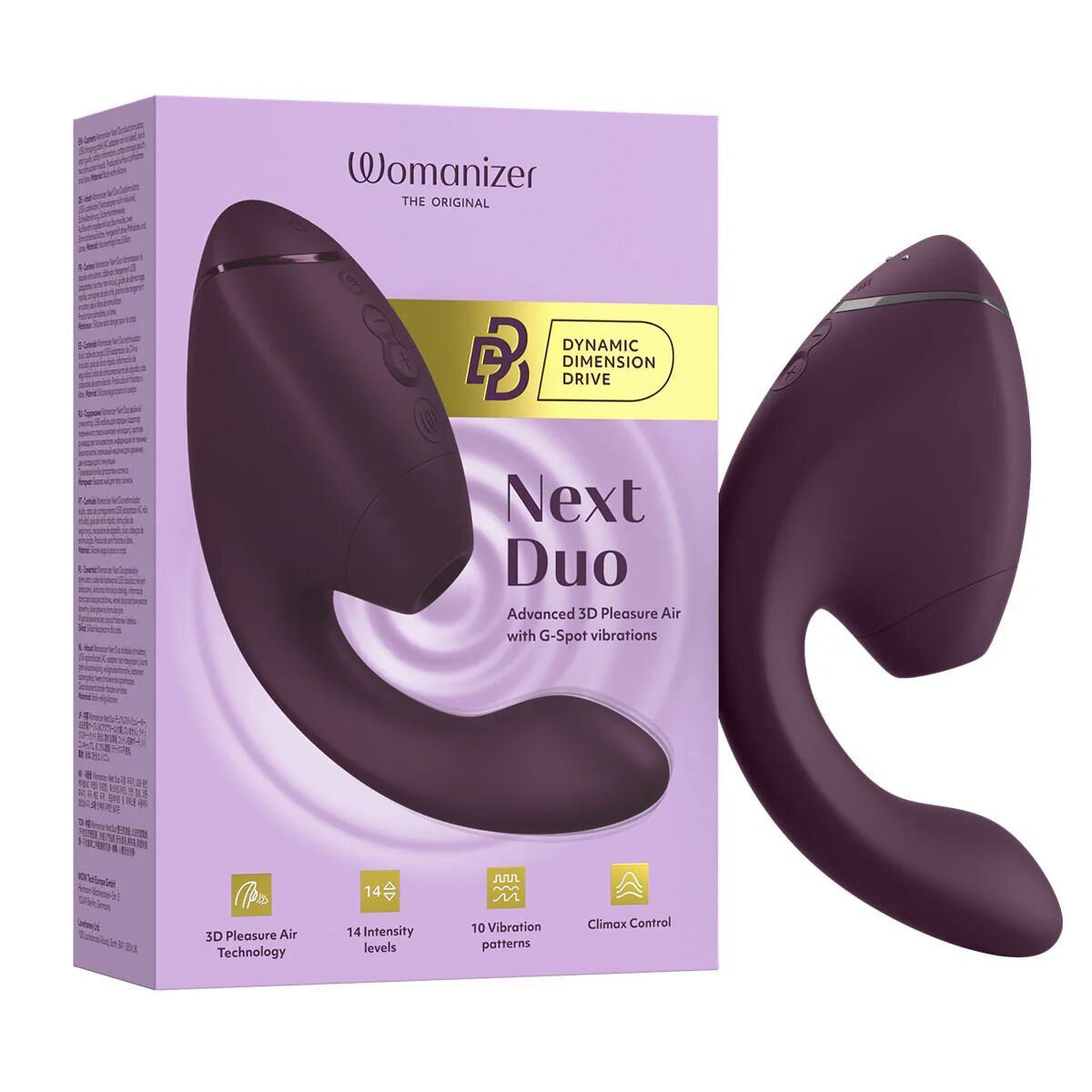 Двойной вакуумный клиторальный стимулятор с вибрацией Womanizer Next Duo - превью 26