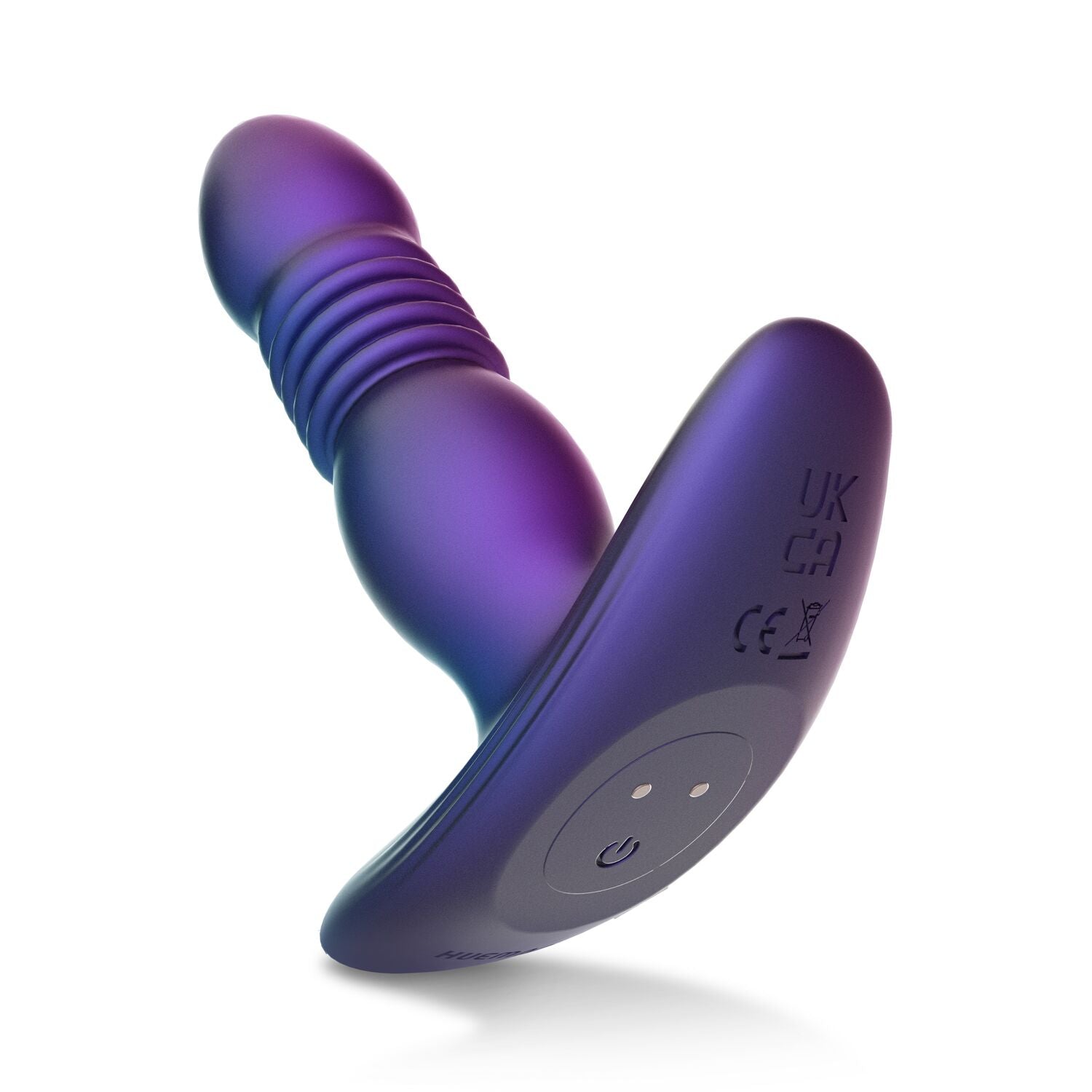 Анальная пробка с вибрацией и пульсацией Hueman - Supernova Thrusting Buttplug - превью 4