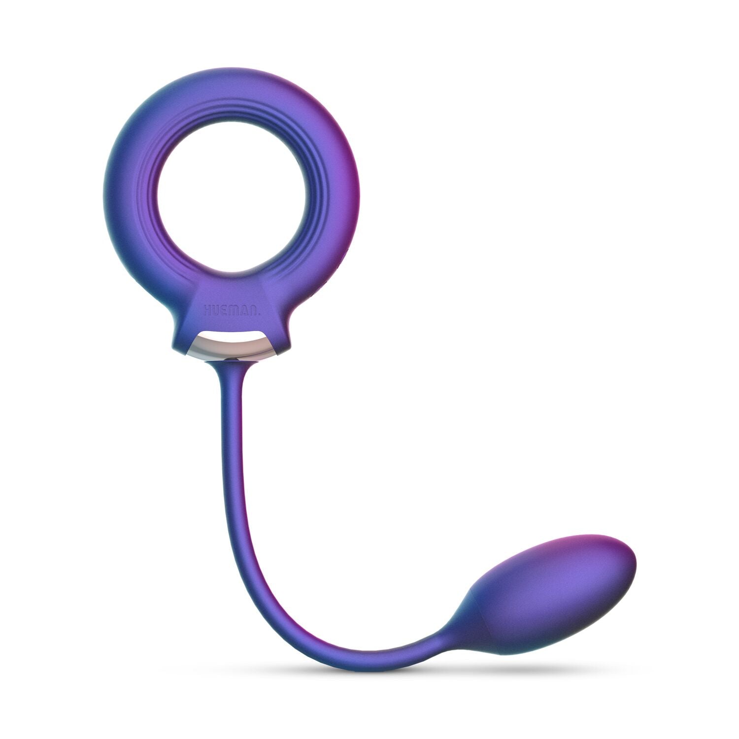 Эрекционное виброкольцо с виброяйцом Hueman - Eclipse Anal Vibrator - превью 2