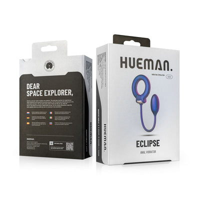 Эрекционное виброкольцо с виброяйцом Hueman - Eclipse Anal Vibrator - фото 9