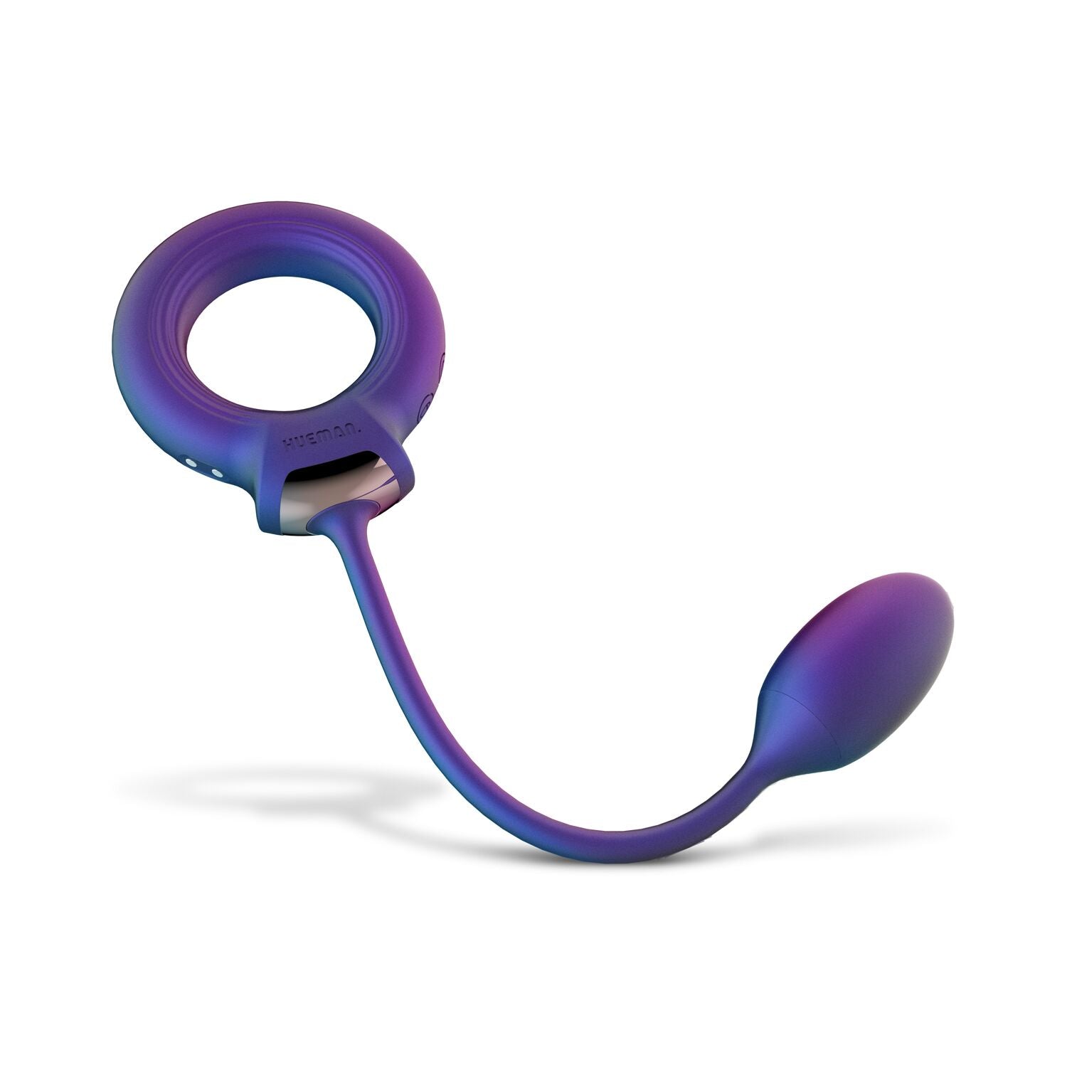 Эрекционное виброкольцо с виброяйцом Hueman - Eclipse Anal Vibrator - превью 5