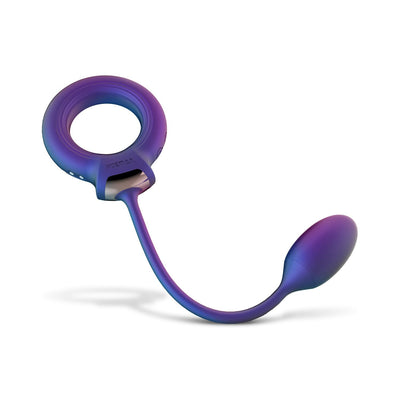 Эрекционное виброкольцо с виброяйцом Hueman - Eclipse Anal Vibrator - фото 5