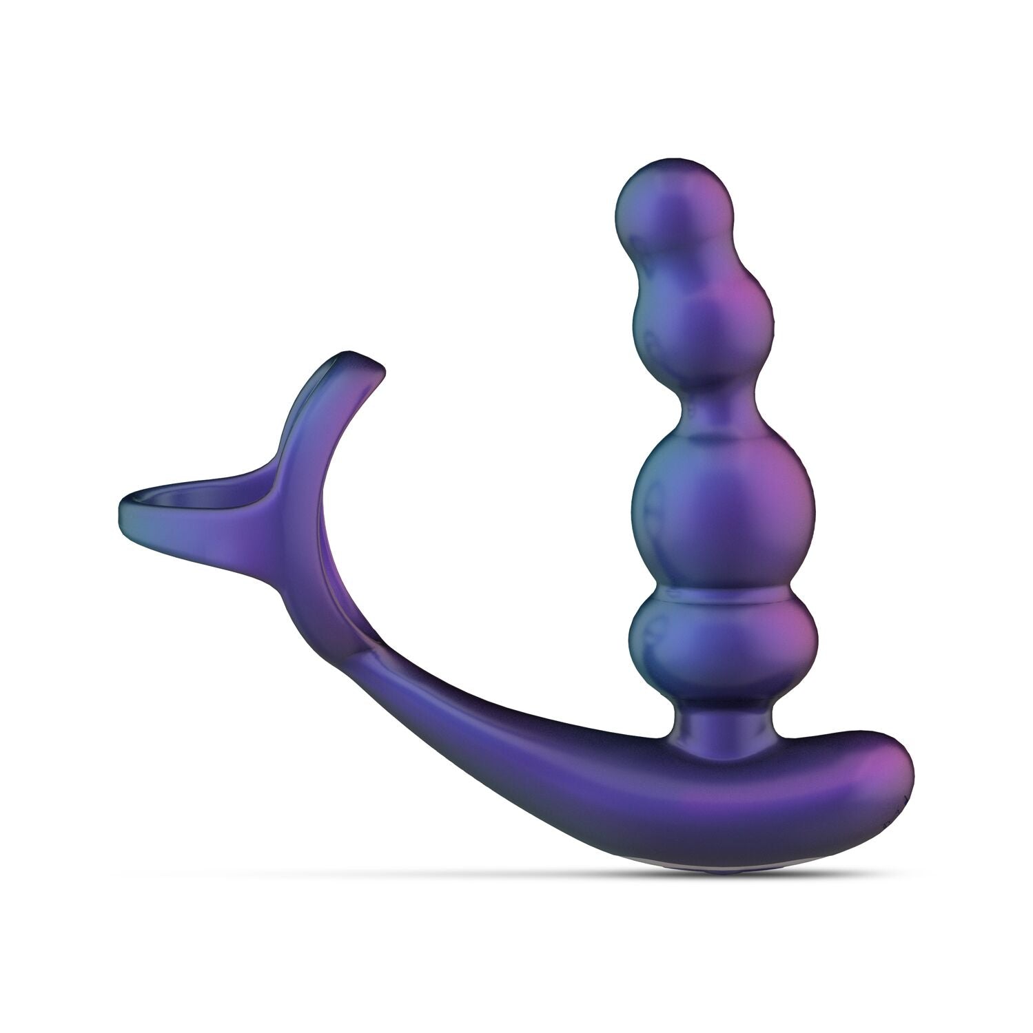 Анальный вибратор с эрекционным кольцом Hueman - Stellar Force Anal Beads with Cockring - превью 2