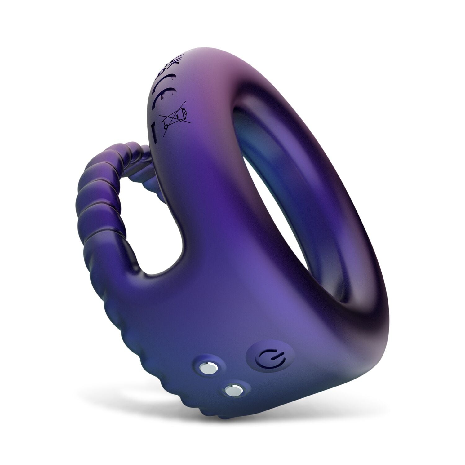 Эрекционное виброкольцо Hueman - Jupiter Vibrating Cock and Ball Ring - превью 6