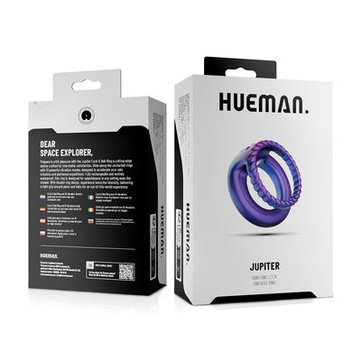 Эрекционное виброкольцо Hueman - Jupiter Vibrating Cock and Ball Ring - фото 8