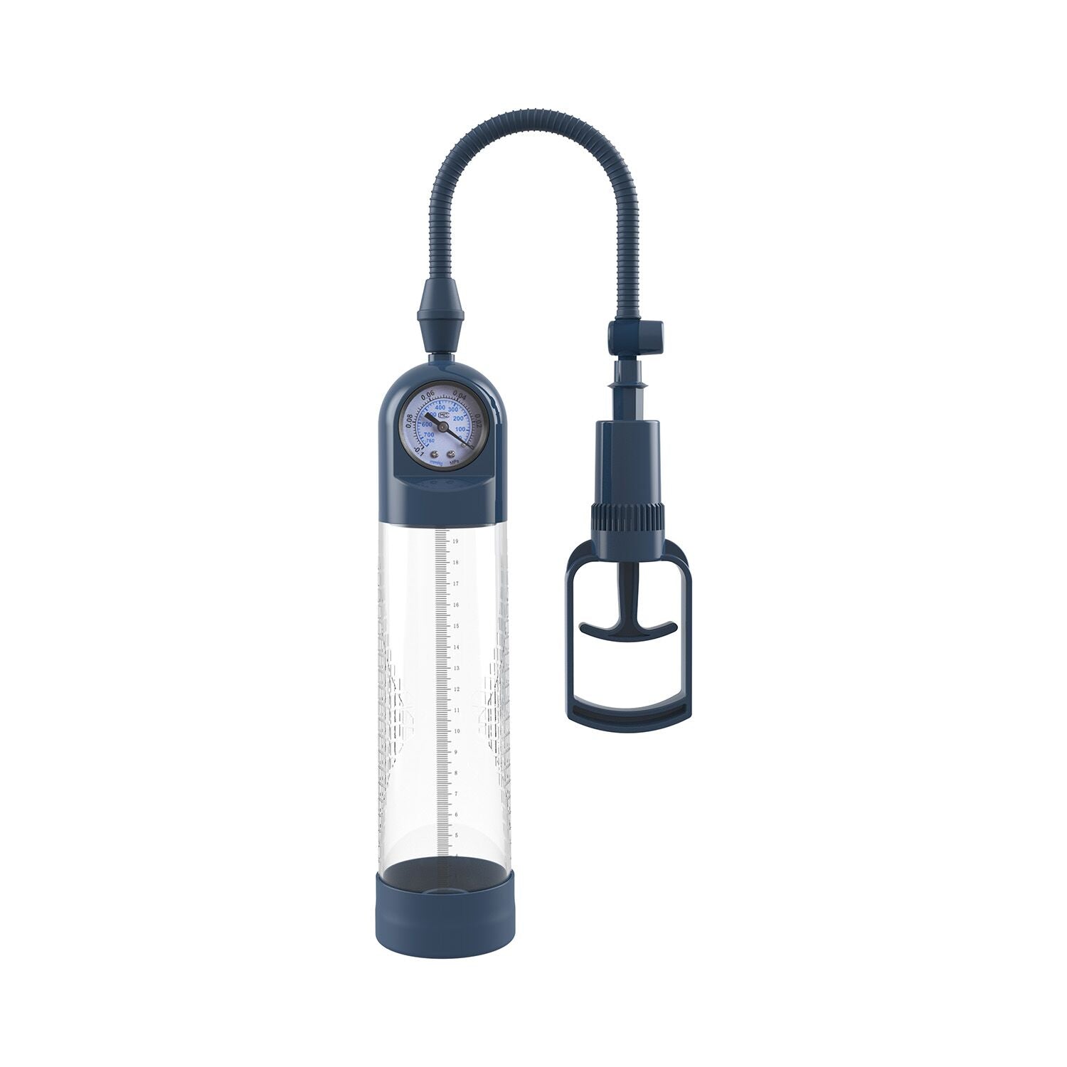 Вакуумная помпа для пениса Boners Penispump With Pressure Gauge - превью 3