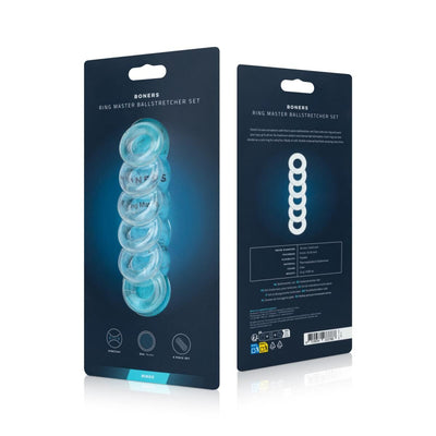 Набор колец для яичек Boners Ring Master Ballstretcher Set - фото 5
