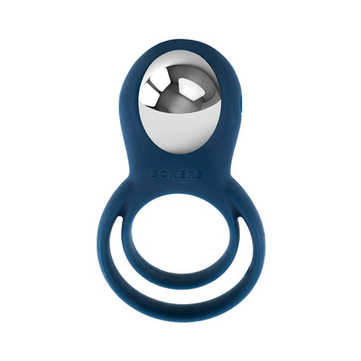 Эрекционное кольцо Boners Vibrating Double Cock Ring - фото 1