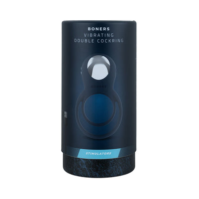 Эрекционное кольцо Boners Vibrating Double Cock Ring - фото 10