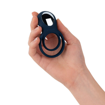 Эрекционное кольцо Boners Vibrating Double Cock Ring - фото 8