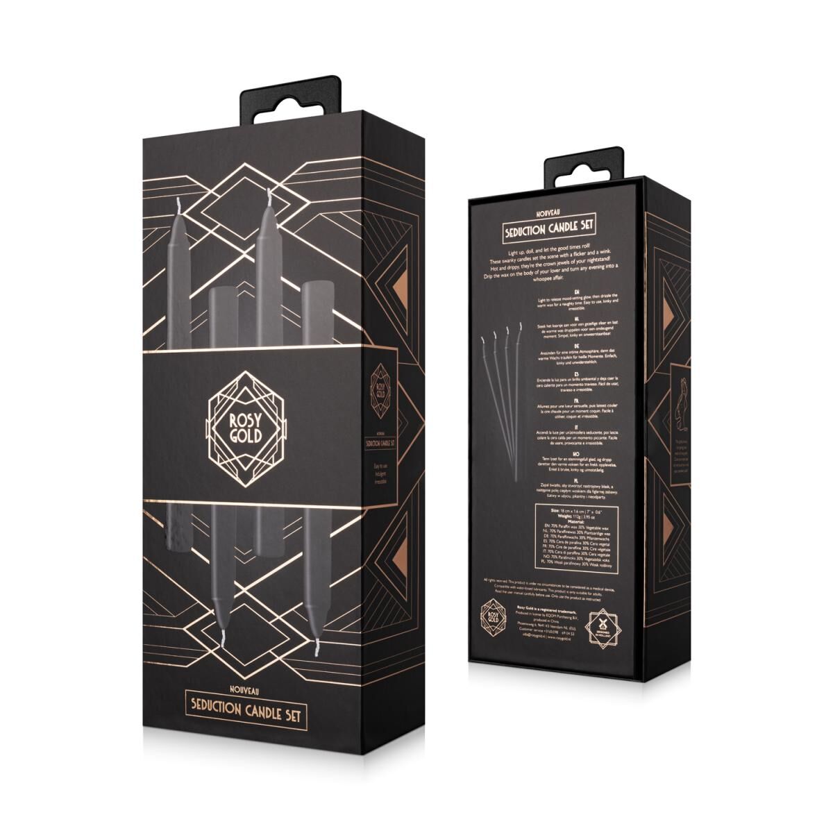 Набір свічок Rosy Gold - Seduction Candle Set - превʼю 6