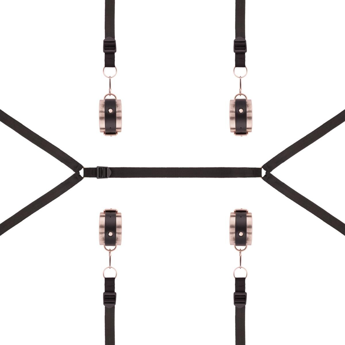 Фиксатор рук и ног для кровати Rosy Gold - Under-Mattress Restraint Set - превью 3