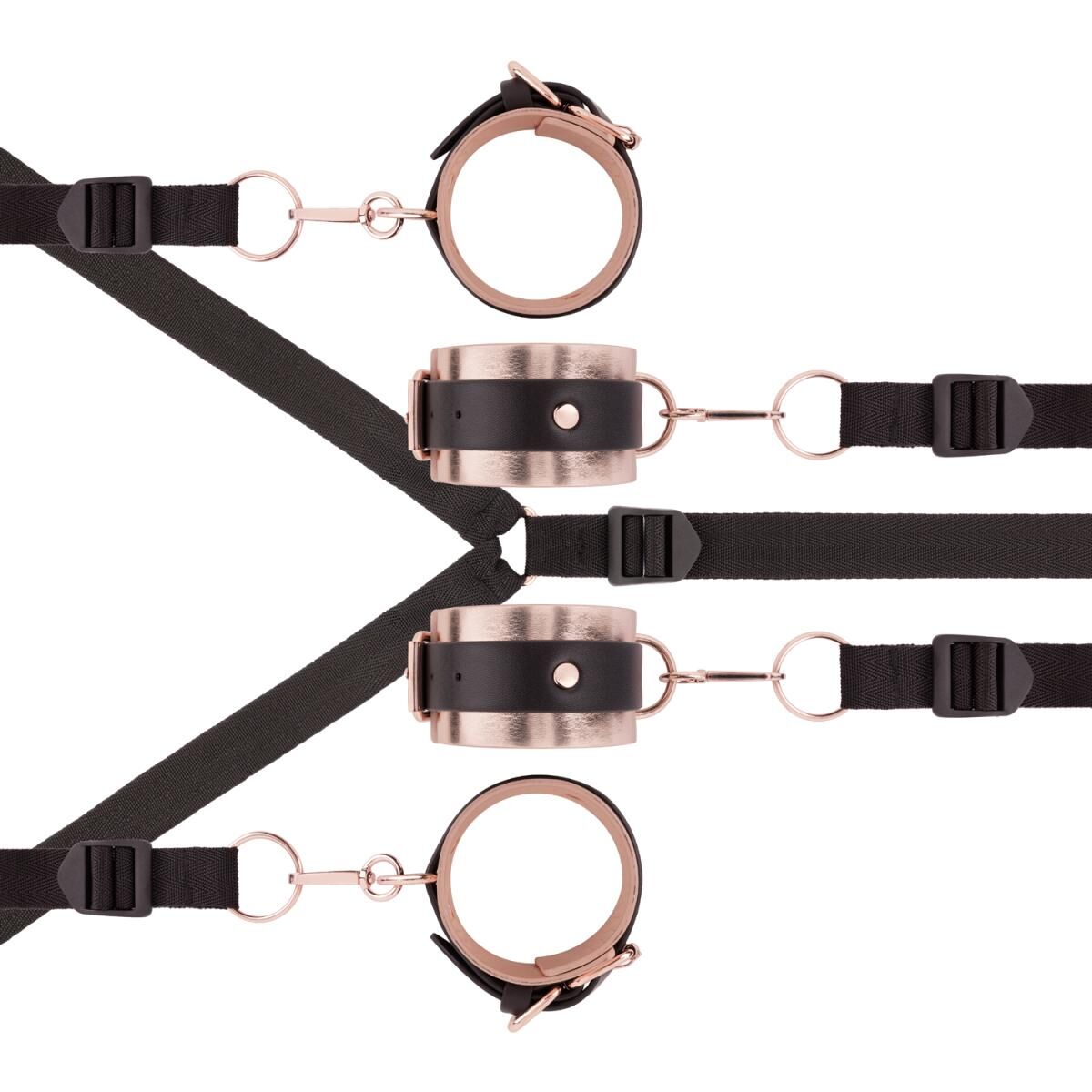Фиксатор рук и ног для кровати Rosy Gold - Under-Mattress Restraint Set - превью 4