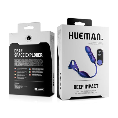 Анальный стимулятор с эрекционным кольцом Hueman Deep Impact - фото 5