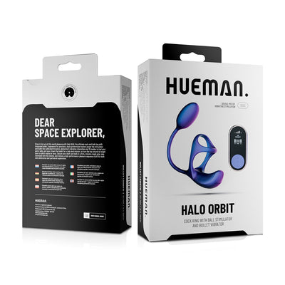 Виброяйцо с эрекционным кольцом Hueman Halo Orbit - фото 8
