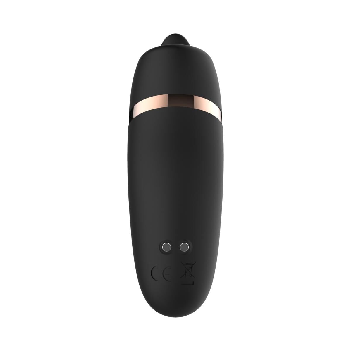 Мини-вибратор с язычком Rosy Gold - Vibrating & Licking Dual Stimulator - превью 3