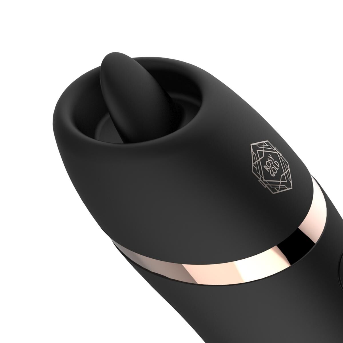 Мини-вибратор с язычком Rosy Gold - Vibrating & Licking Dual Stimulator - превью 9