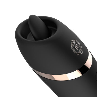 Мини-вибратор с язычком Rosy Gold - Vibrating & Licking Dual Stimulator - фото 9