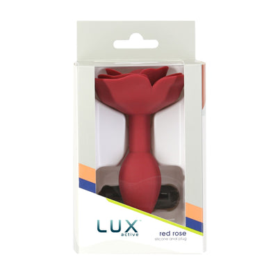 Силиконовая анальная пробка Lux Active с розой - Silicone Anal Plug - фото 5