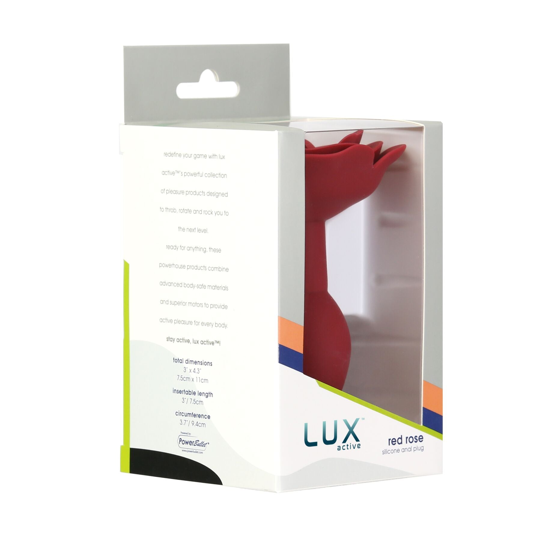 Силиконовая анальная пробка Lux Active с розой - Silicone Anal Plug - превью 6
