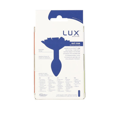 Силиконовая анальная пробка Lux Active с розой - Silicone Anal Plug - фото 7