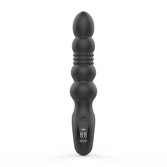 Анальный вибратор с пульсацией Loviss Thor Thrusting Anal Plug_