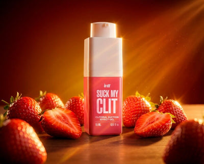 Смоктайзер для клитора Intt Suck My Clit Wild Strawberry, клубника - фото 7