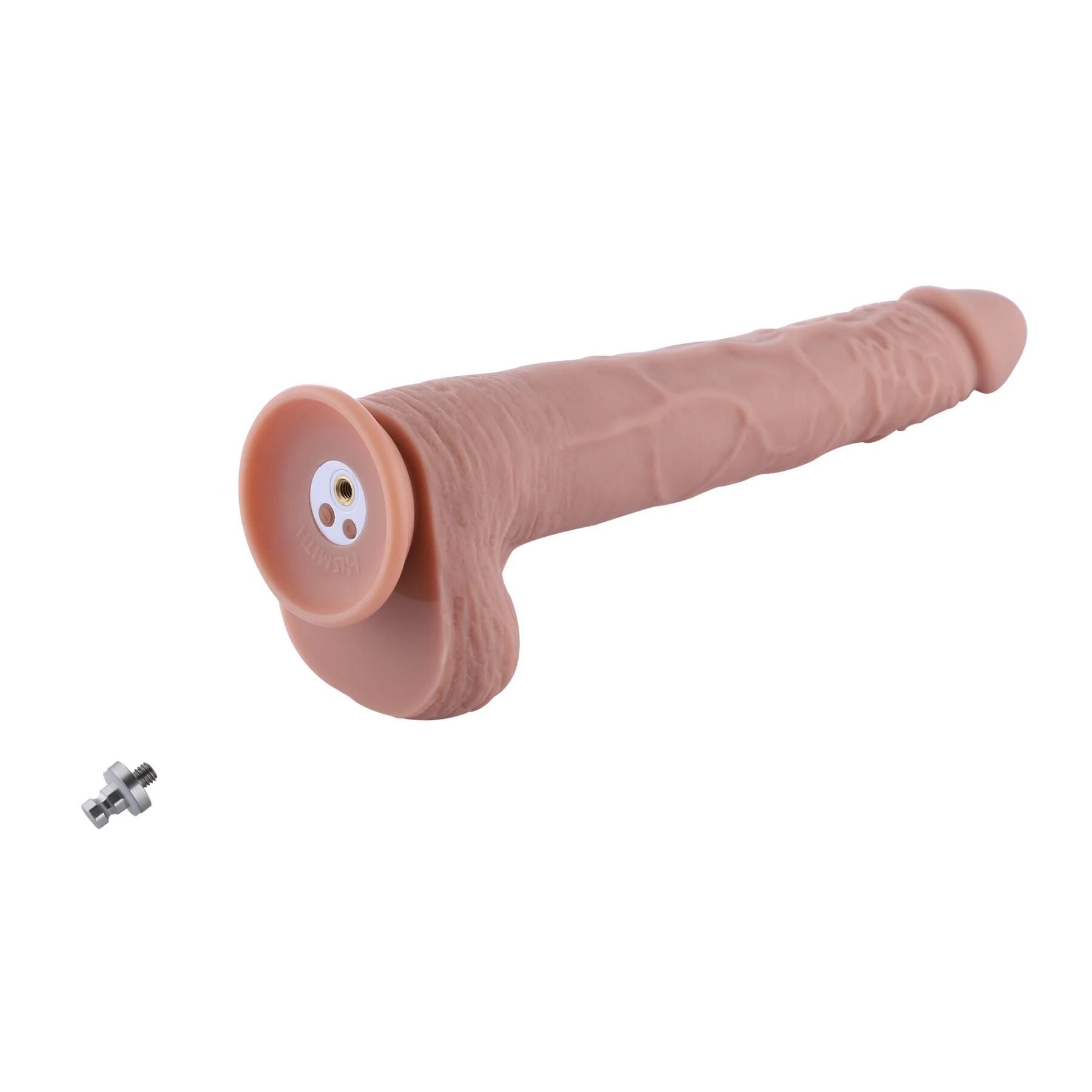 Фаллоимитатор с вибрацией для секс-машин Hismith Silicone Dildo with Vibe, KlicLok, пульт ДУ - превью 7
