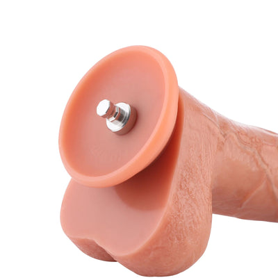 Фаллоимитатор для секс-машин Hismith Dual-density dildo with veins, система KlicLok - фото 12