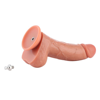 Фаллоимитатор для секс-машин Hismith Dual-density dildo with veins, система KlicLok - фото 11