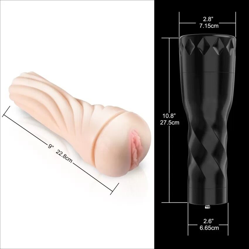 Мастурбатор с вибрацией Hismith Male Masturbation Cup,совместим с секс-машинами бренда - превью 4
