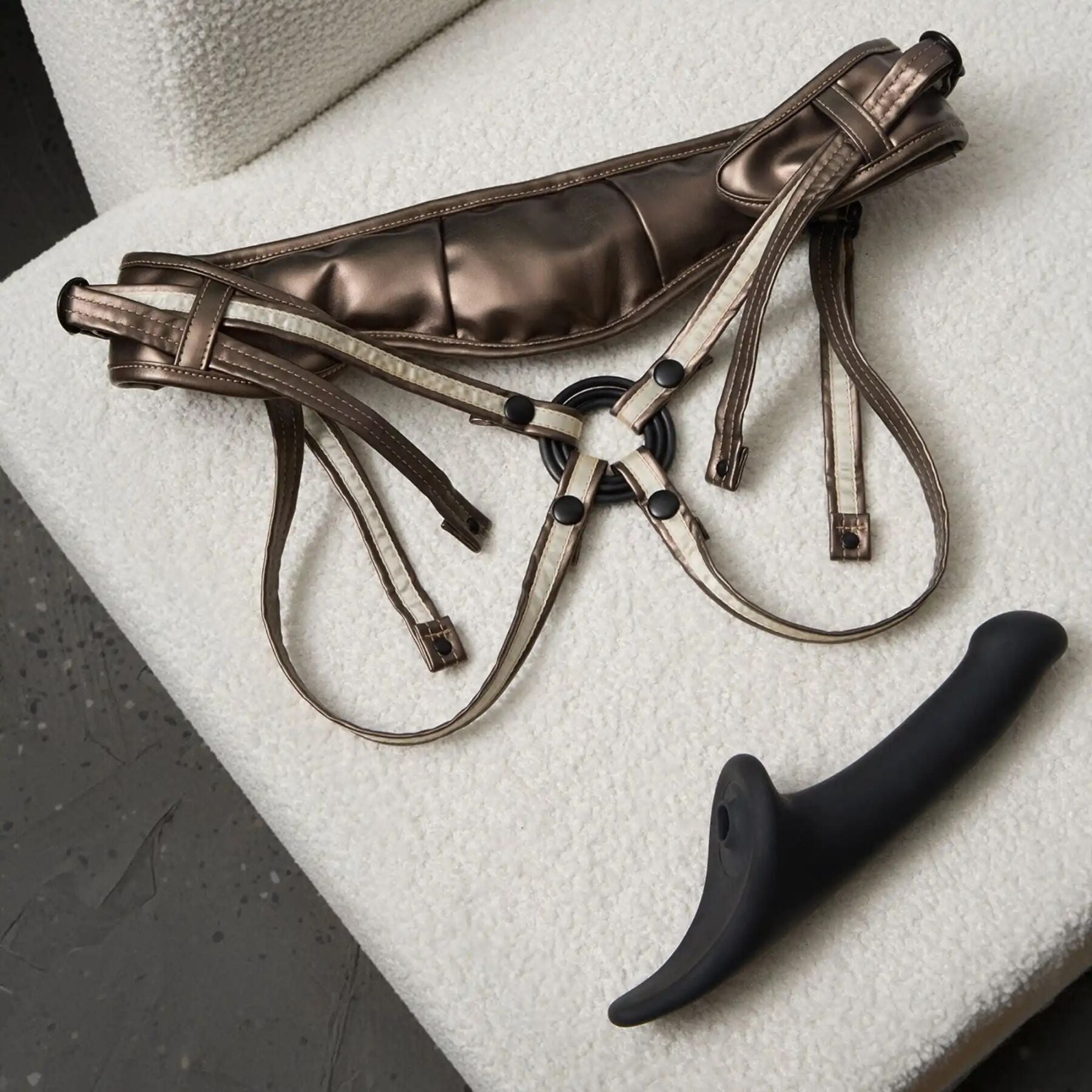 Трусики для страпону Strap-On-Me Leatherette Harness DESIROUS - NEW DESIGN - превʼю 7