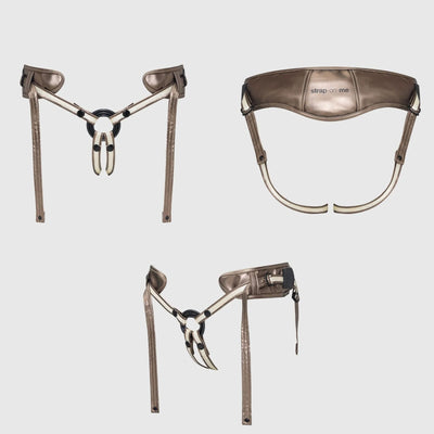 Трусики для страпону Strap-On-Me Leatherette Harness DESIROUS - NEW DESIGN - фото 3