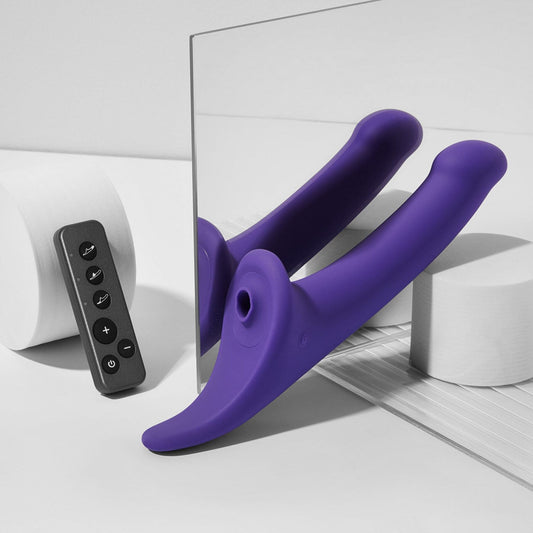 Вібронасадка для страпону з кліторальною стимуляцією Strap-On-Me Multi Orgasm Dildo_