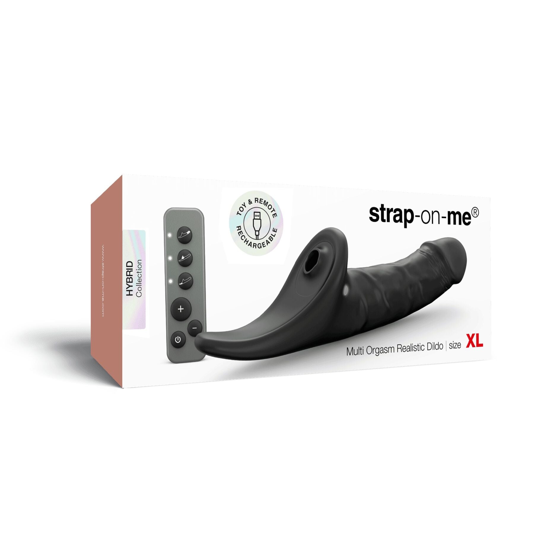 Вибронасадка для страпона с вакуумной стимуляцией Strap-On-Me Multi Orgasm Realistic Dildo - превью 46