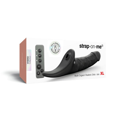 Вибронасадка для страпона с вакуумной стимуляцией Strap-On-Me Multi Orgasm Realistic Dildo - фото 46