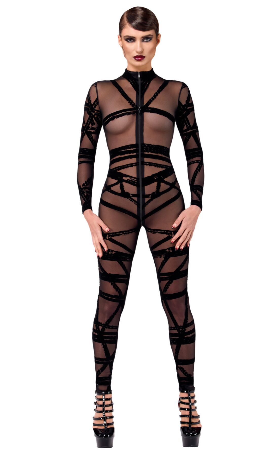 Комбінезон Noir Handmade F357 Bondesque Catsuit - превʼю 61