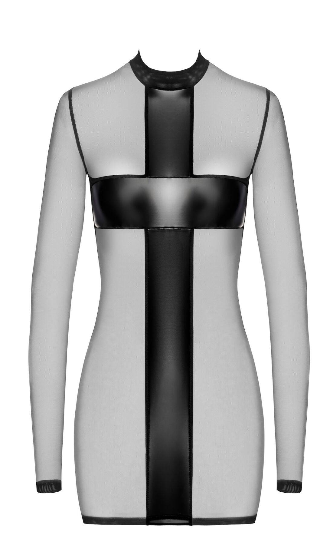 Платье Noir Handmade F369 Crossfire Mesh & Wetlook Mini dress XL - превью 13