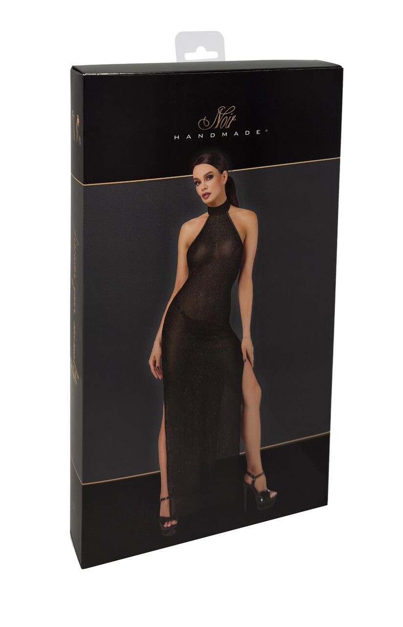 Платье Noir Handmade F372 Onyx Twin-slit Long dress S - превью 44