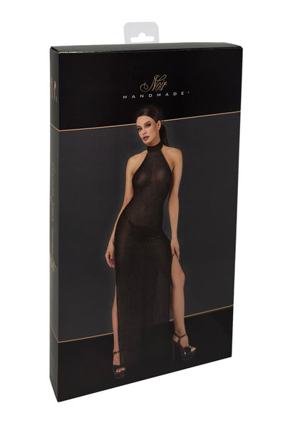 Платье Noir Handmade F372 Onyx Twin-slit Long dress S - фото 8