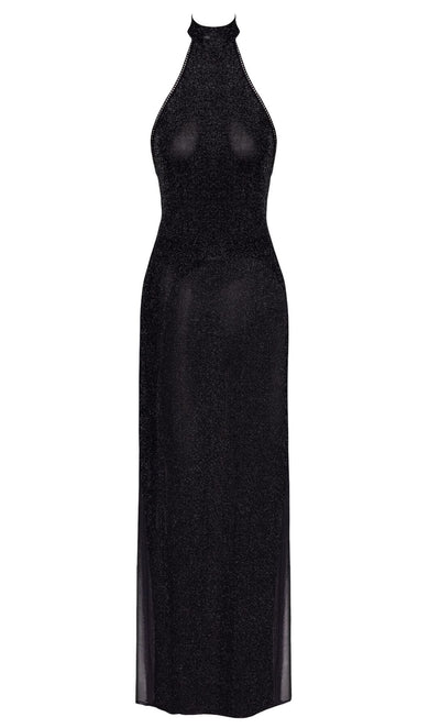 Платье Noir Handmade F372 Onyx Twin-slit Long dress S - фото 24
