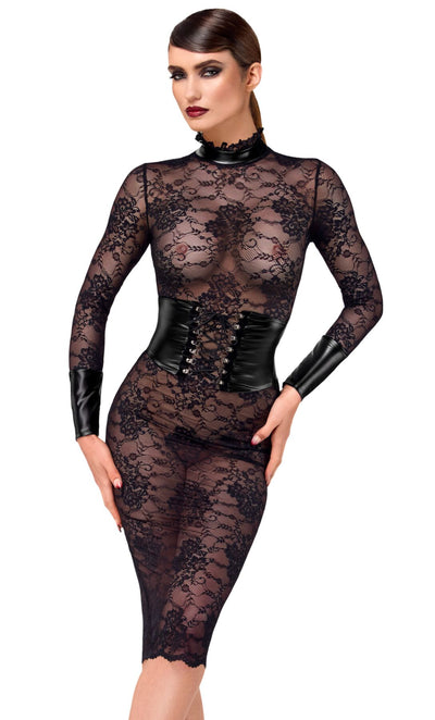 Сукня Noir Handmade F375 Noirelle Lace Corset Midi dress - фото 23