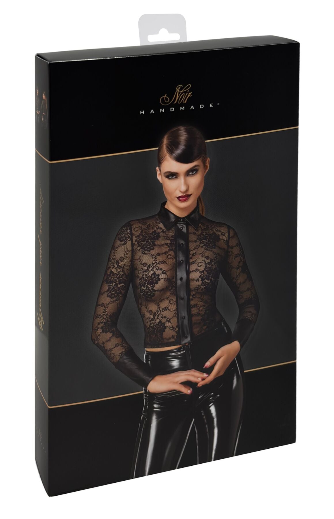 Блуза Noir Handmade F377 Noirelle Lace Button-up Shirt - превʼю 7