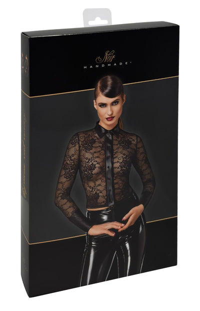 Блуза Noir Handmade F377 Noirelle Lace Button-up Shirt - фото 23